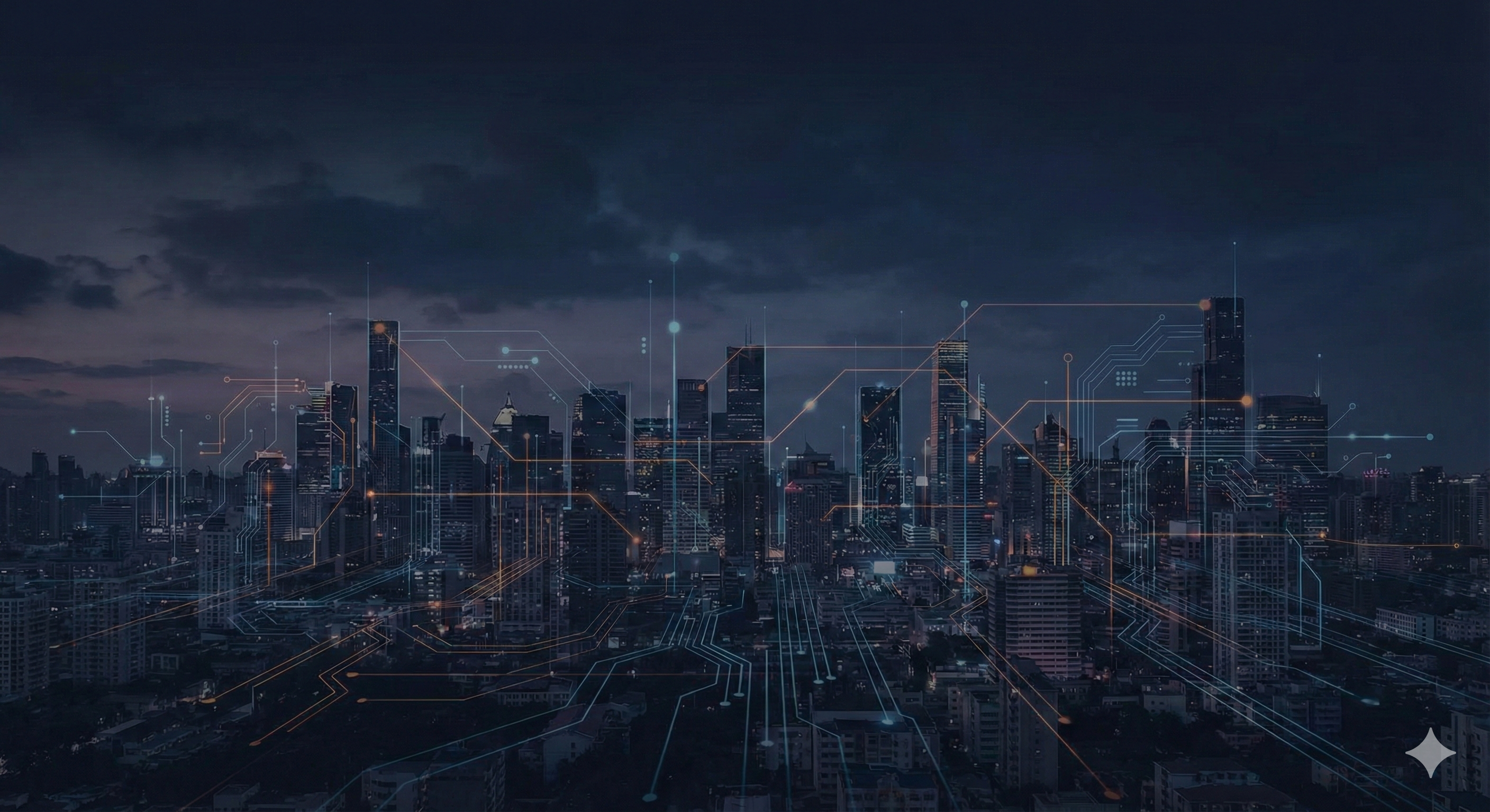 Connected enterprise cityscape